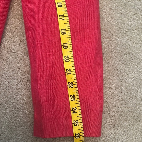 Talbots Pink 100% Irish Linen Button Up Suit Jacket Women’s 12 Casual Business - Picture 7 of 8